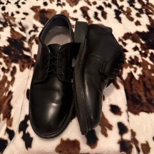 Classic Black Women's Dress/military Shoes